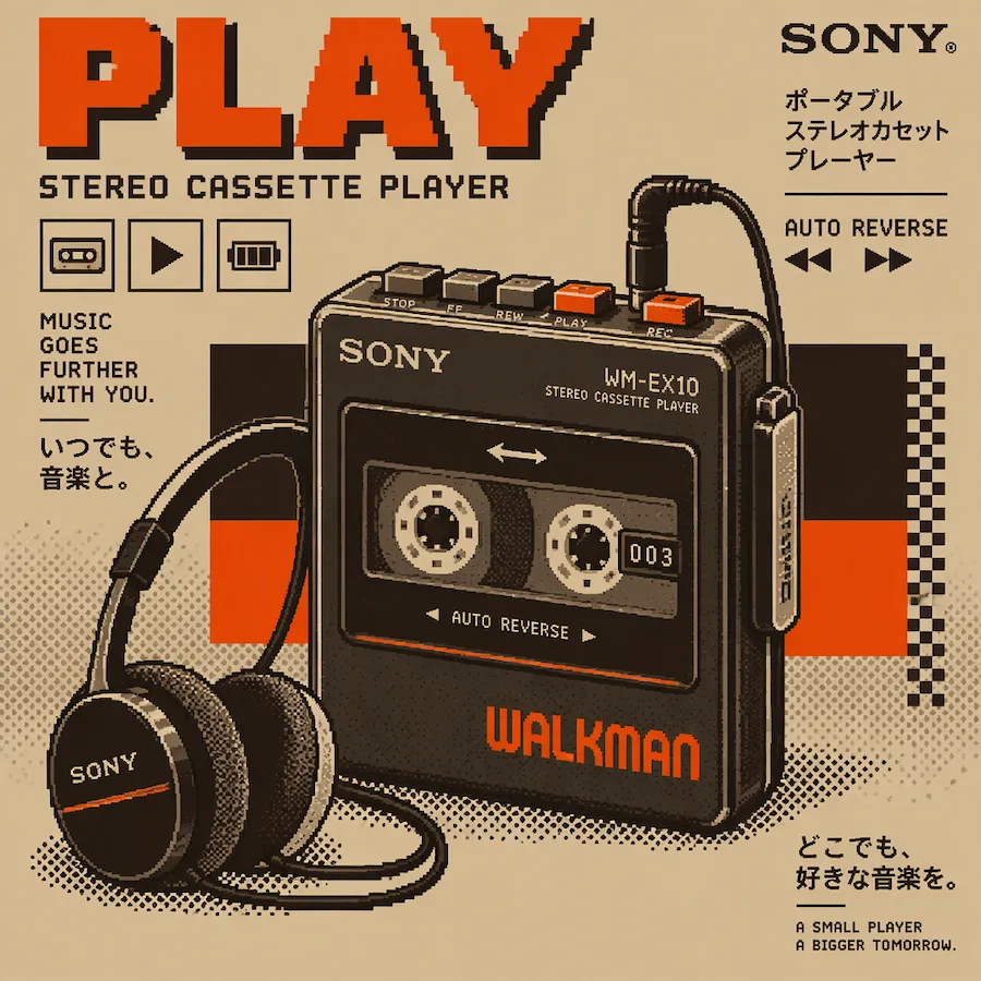 Retro Japanese Pixel Poster