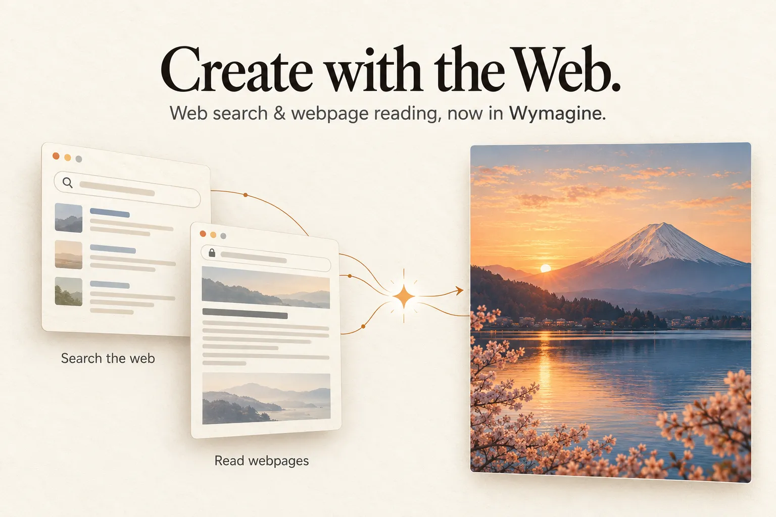 Introducing Web Search and Webpage Reading.
