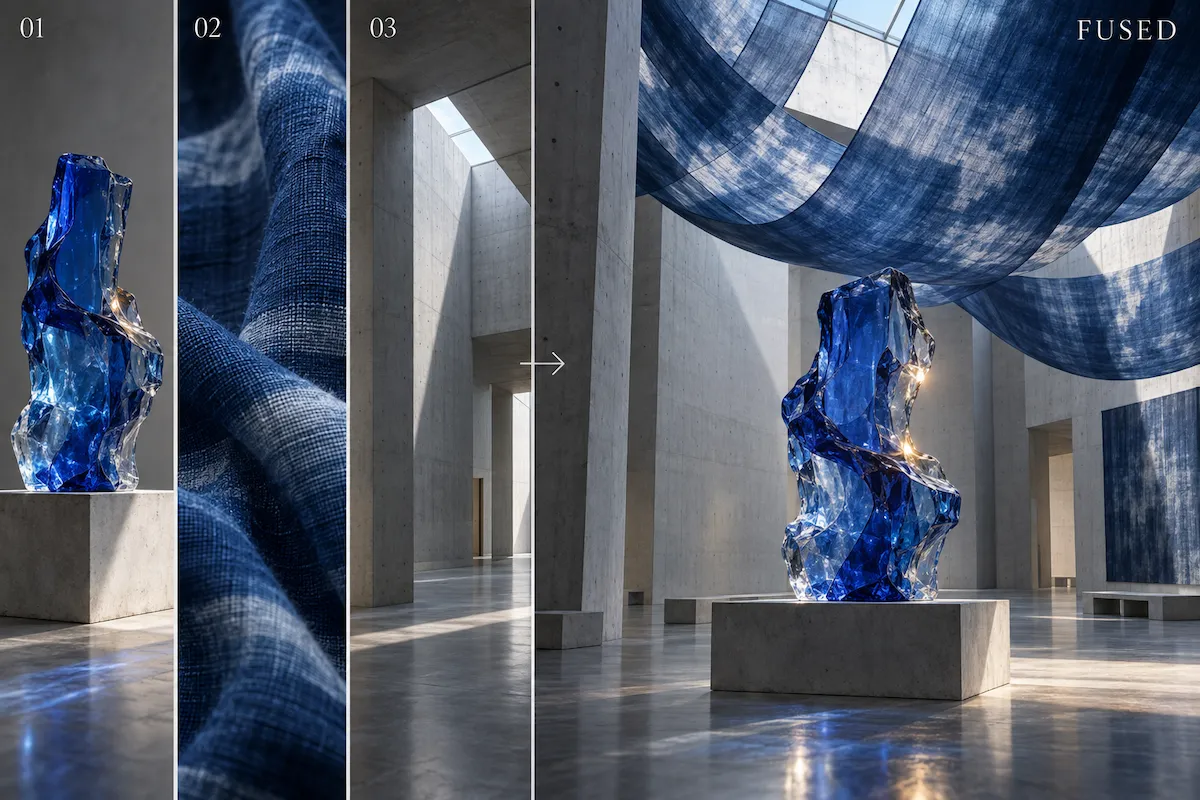 Multiple visual references fused into a cohesive image with Seedream 5.0 Pro